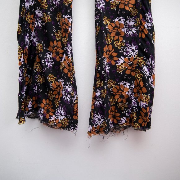 Free People Floral Flare High Waisted Pants - Picture 3 of 6